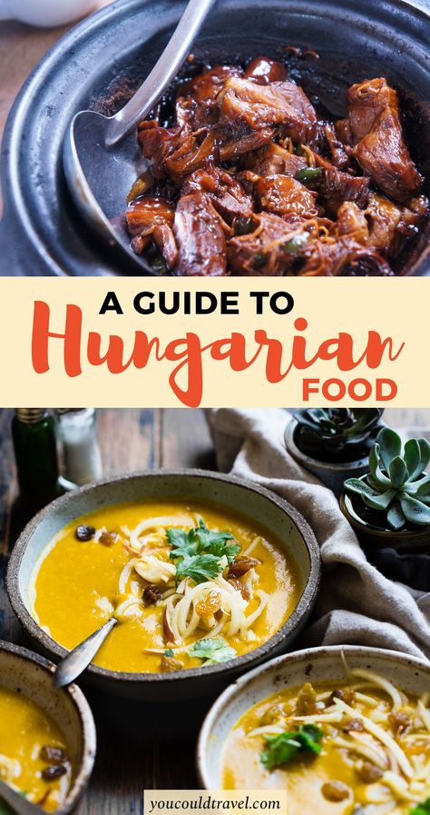 Hungarian Dishes, Hungary Food, European Dishes, Hungarian Food, Eastern European Recipes, Hungarian Cuisine, European Cuisine, Ethnic Food, Culinary Travel