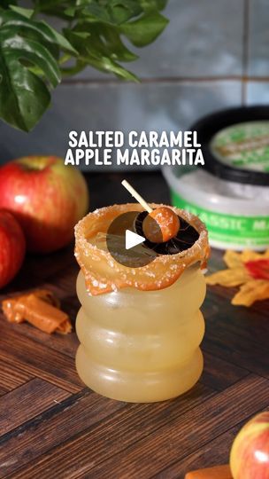 1.3K reactions · 13 shares | Say SALT for the link to the best margarita salt! 🧂

Let’s make a salted caramel apple margarita! I’m currently drooling over this autumn cocktail 🤤 The warm caramel notes and apple cider in this drink are perfect for the fall season. Be sure to save this recipe and whip it up for any of your fall festivities or holidays! 🍁

Salted Caramel Apple Margarita:
🍎 2 oz tequila
🍎 1 oz lime juice
🍎 1 oz apple cider
🍎 ½ oz caramel syrup
🍎 ½ oz triple sec
🍎 salted caramel rim
🍎 mini salted caramel apple
🍎 dehydrated lime wheel

Mini Salted Caramel Apple Garnish:
🍎 7 melted caramel candies
🍎 ½ tablespoon heavy cream
🍎 pinch salt
🍎 1 honey crisp apple
🍎 tooth picks

With a small melon baller or rounded measuring spoon, scoop mini balls from the apple. Skewe Apple Garnish, Apple Margarita, Honey Crisp Apple, Autumn Cocktail, Melted Caramel, Caramel Candies, Best Margarita, Margarita Salt, Honey Crisp