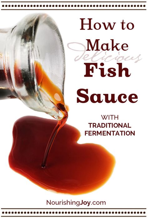 How to make homemade fish sauce with traditional fermentation - avoid all those preservatives in the store-bought stuff (and it tastes better too!) Fish Sauce Recipe, Recipes With Fish Sauce, How To Make Fish, Nourishing Traditions, Homemade Condiments, Homemade Sauce, Fermented Foods, Fermenting, Fish Sauce