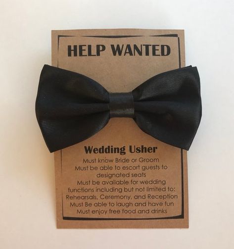 Usher Proposal Ideas, Wedding Usher Proposal, Usher Proposal, Wedding Usher, Wedding Ushers, Proposal Wedding, Luxury Vehicles, Wedding Tie, Help Wanted