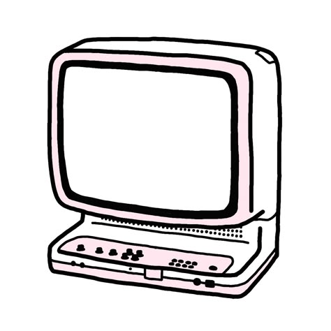 Computer Doodle, 2000s Computer, Frame Drawing, Doodle Png, Study Planner Printable, Not Aesthetic, Camera Frame, Hello Kitty Crafts, Photoshop Resources