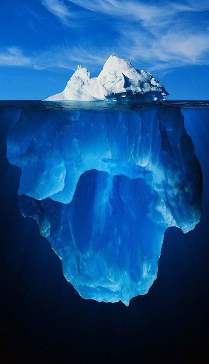 Iceberg in a deep blue , from Iryna Soyut Sanat Tabloları, Jolie Photo, Alam Yang Indah, Aang, In The Ocean, The Last Airbender, Science And Nature, Railing, Amazing Nature