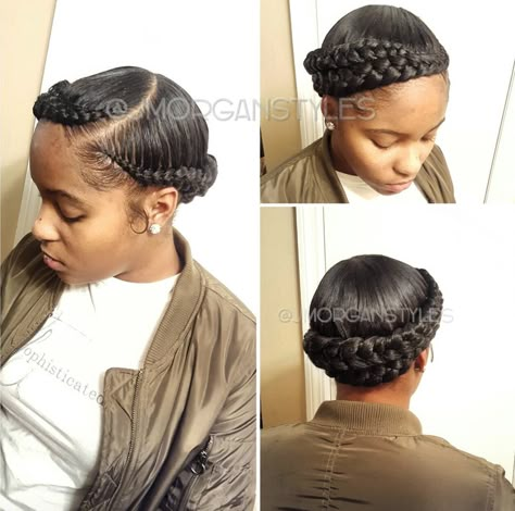 Dope double halo braid via @jmorganstyles  Read the article here - http://blackhairinformation.com/hairstyle-gallery/dope-double-halo-braid-via-jmorganstyles/ Halo Braids, Halo Braid, Twisted Hair, Braids Twist, Braided Styles, Pelo Afro, Beautiful Braids, Girls Braids, Hairstyle Gallery