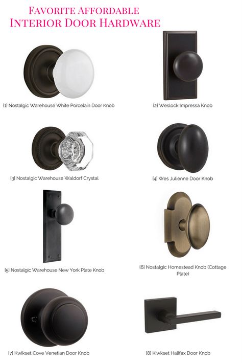 Lowes Door Knobs, Cottage Door Handles, Interior Door Knobs Ideas, Black Door Knobs Interior, Doorknobs Interior, Farmhouse Door Knobs, Farmhouse Interior Doors, Interior Door Hardware, Interior Door Knobs