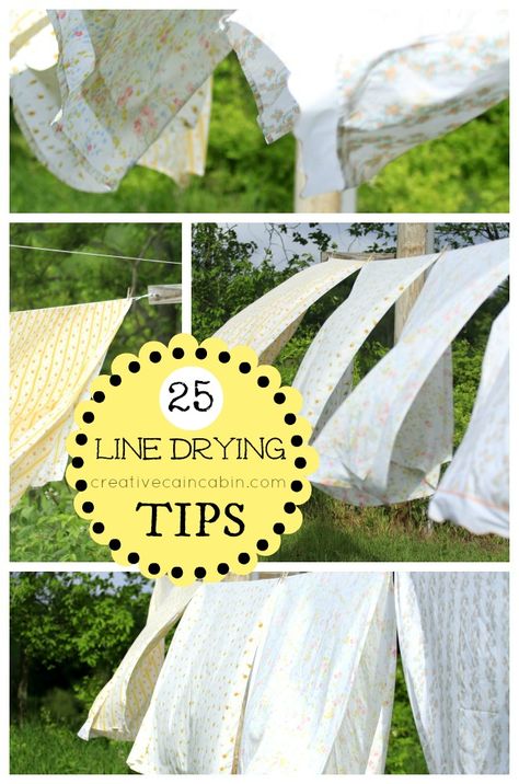 Laundry 101, Line Drying Clothes, Vintage Skills, Homestead Projects, Clothesline Diy, Cleaning Naturally, Homemaking Skills, Line Drying, Penny Pinching