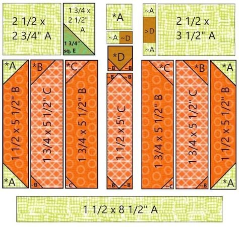 Thanksgiving Quilts Free Pattern, Fall Quilt Squares, Pumpkin Blocks Quilt, Free Pumpkin Quilt Pattern, Pumpkin Table Runner Free Pattern, Sew It Yourself, Pumpkin Quilt Patterns Free, Free Placemat Patterns Quilted, Fall Table Runners Quilted