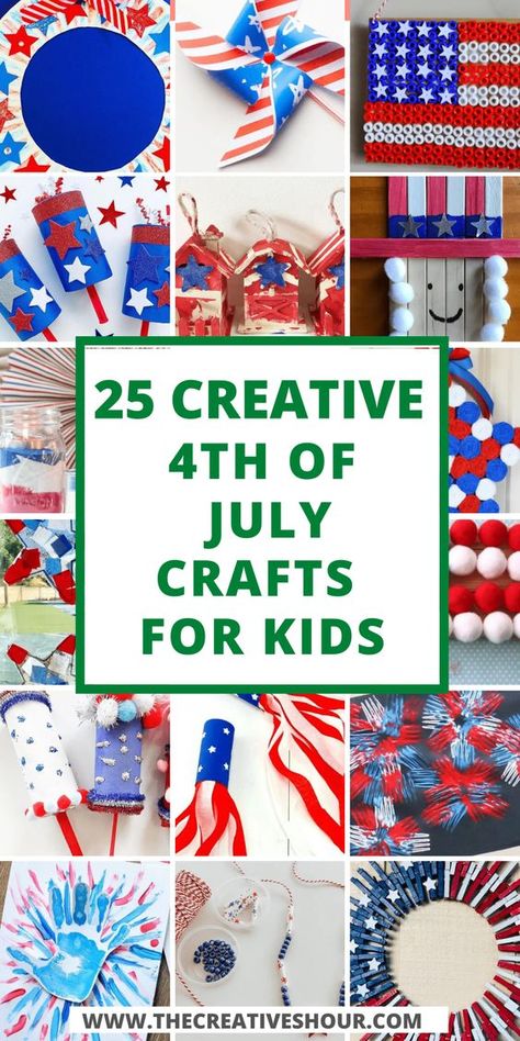 4th of July Crafts for Kids: Keep your kids entertained this 4th of July with these fun and easy 4th of July crafts for kids! From making patriotic t-shirts to creating festive snacks, there are many ways to celebrate the holiday with your little ones. 4th Of July Kindergarten Crafts, Fourth Of July Crafts For Seniors, 4 Of July Arts And Crafts, 4th Of July Crafts School Age, Fun 4th Of July Crafts For Kids, Fourth Of July Projects For Toddlers, 4 Th Of July Crafts For Kids, Fourth Of July Craft Ideas, America Crafts For Toddlers