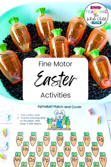 Preschool Easter ActivitiesFine Motor Activities for PreschoolEaster Sensory Bins Easter Playdough activitiesEaster Letter ActivitiesEaster Math Activities Fine Motor Easter Activities For Preschoolers, Easter Literacy Activities Preschool, Easter Math Activities Preschool, Easter Sensory Bin Ideas, Easter Playdough, Easter Sensory Bin, Easter Literacy, Easter Math Activities, Easter Egg Activities