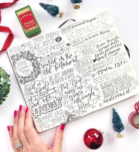 Amanda Pel Arneill on Instagram: “Advent sermon notes week one (and counting)  #sermonnotes #sketchnotes #churchlettering #churchjournaling” Church Notes, Journal Drawing, Journal Lettering, Bible Journaling Ideas Drawings, Aesthetic Journal, Sermon Notes, Bible Notes, Dream Book, Sketch Notes