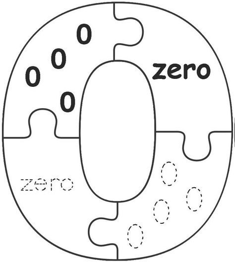 Number Recognition & Counting activities: Jigsaw number puzzles for numbers 0-10. Run the pattern off on four different colors, laminate & trim to make four number puzzles that each have all 4 colors in them.  Store in a ZipLoc Baggie. Preschool Emotions, Preschool Numbers, Number Recognition Activities, Number Crafts, Daycare Themes, Emotions Preschool, Maths Games, Numbers Kindergarten, Teaching Numbers