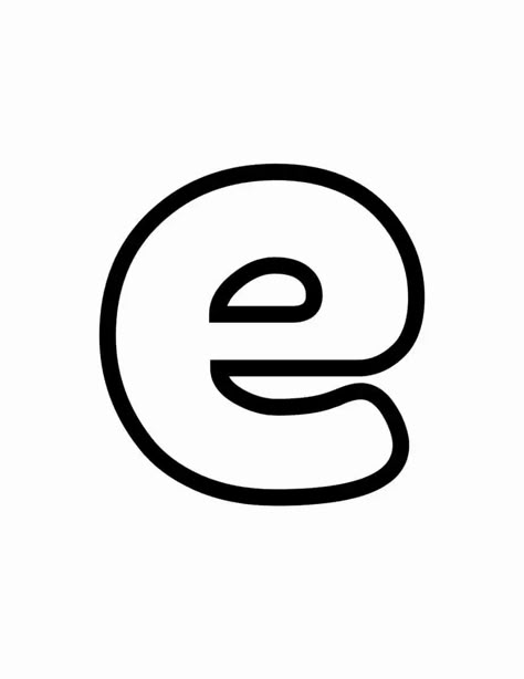 Lowercase bubble letter e Small Fonts Alphabet, E Bubble Letter, Bubble Alphabet Letters, Letter E Font, Bubble Typography, Bubble Letters Lowercase, Bubble Fonts Alphabet Graffiti, Retro Bubble Font, E Letter Design