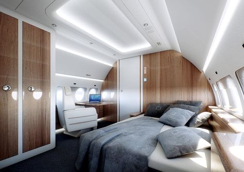 Airplane Bedroom, Private Jet Interior, Bedroom Transformation, Jet Privé, Bedroom Arrangement, Luxury Private Jets, Bedroom Minimalist, True Homes, Bedroom Wallpaper