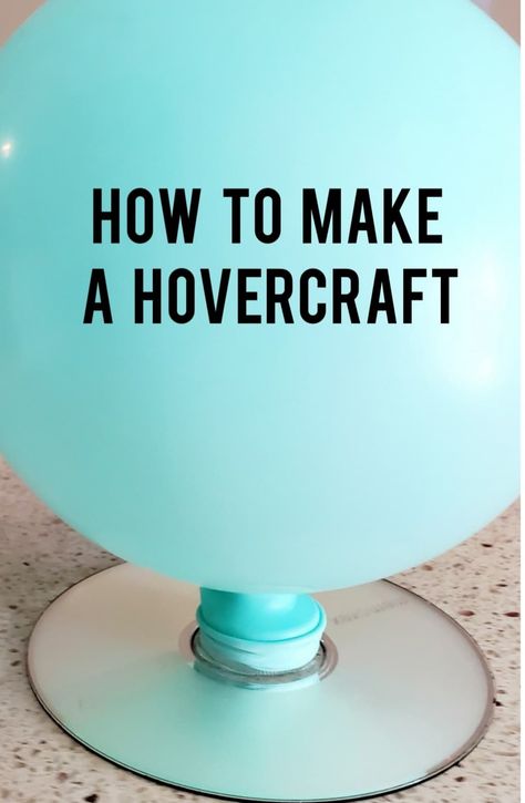 I will show you how to make a hovercraft using a CD/DVD, a balloon, hot glue, and a dish washing soap cap. This activity will surely make kids smile!  You can have races with your hovercraft, decorate it, and even use it as a science experiment too!  Kids (and kids at heart) will love making this craft! Balloon Race, Kids Smile, Kids At Heart, Washing Soap, Balloon Crafts, Dish Washing, Toddler Valentines, Science Experiment, Science Fair