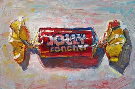 Raymond Logan, Jolly Rancher Candy, Candy Painting, Jolly Ranchers Candy, Candy Drawing, Watercolor Doodle, Wayne Thiebaud, Candy Art, Jolly Rancher