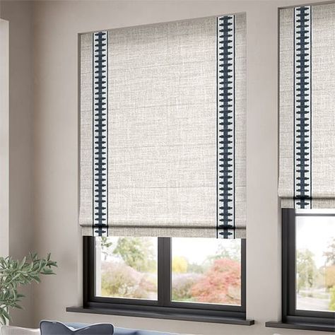 Blinds For Velux Windows, Roman Blinds Living Room, Blinds And Curtains Together, Large Kitchen Window, Blinds Living Room, House Curtains, Cheap Blinds, New House Living Room, Boat Ideas