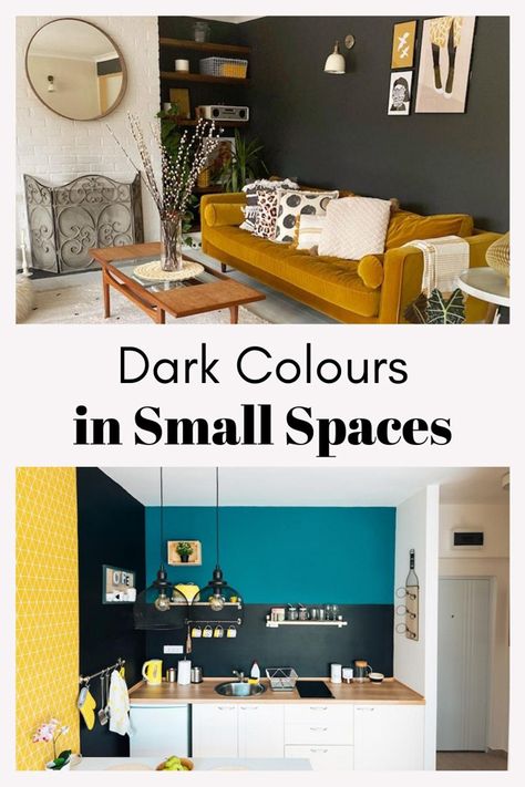 Painting Small Rooms, Mid Century Modern Small Apartment, Tiny Salon Ideas, Paint Colors For Small Spaces, Guesthouse Bedroom, Colors For Small Spaces, Playroom Window, Small Room Paint, Old House Remodel