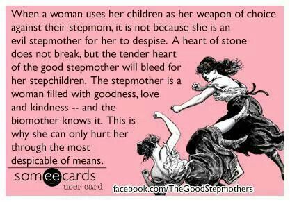 YES! It was always thrown in my face I didn't understand bc I didn't have a child.. uhm hello I am the one raising your child that you chose to live over 800 miles from and only see twice a year with no contact. Smh Step Parents Quotes, Crazy Ex Wife, Deadbeat Moms, Baby Mama Drama, Step Mom Quotes, Bio Mom, Evil Stepmother, Parental Alienation, Crazy Ex