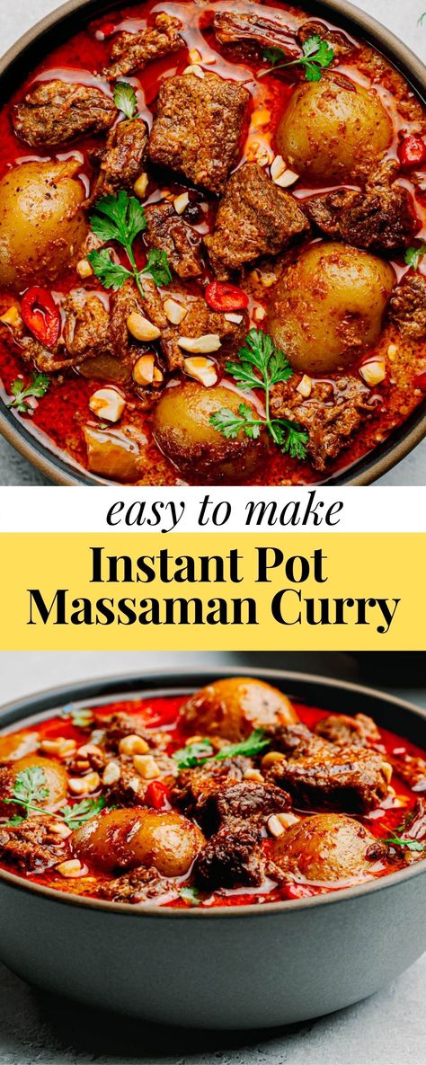 Beef Massaman, Beef Massaman Curry, Beef Curry Recipe, Beef Recipe Instant Pot, Massaman Curry, Mutton Recipes, Beef Curry, Curry Dishes, Beef Recipe