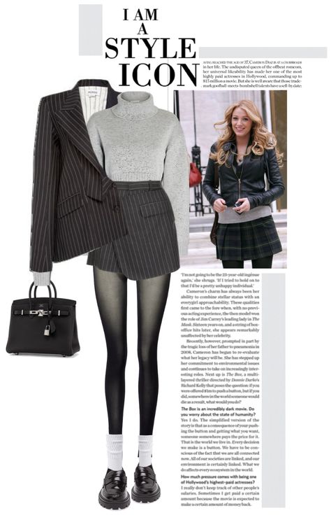 fall with serena outfit ideas | #fall #fashion #serenavanderwoodsen #gossipgirl Serena Vanderwoodsen Outfits, Serena Vanderwoodsen, Iconic Outfits, Outfit Ideas Fall, Serena Van, Slouch Socks, Serena Van Der Woodsen, Modern Fall, Hermes Birkin 25