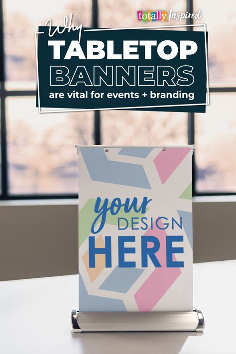 Why Tabletop Banners Are Vital For Events And Branding Blog Post Table Signage, Signage Ideas, Event Booth, Attract Customers, Tabletop Signs, Party Table, Banners, Blog Post, Branding