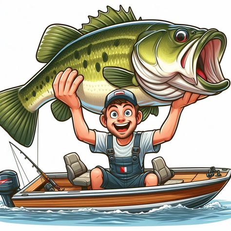 The Bass Spawn: A Thrilling Time for Anglers - The Bass Cast Fishing Pole Craft, Bass Fishing Pictures, Popeye And Olive, Thomas Birthday, Baby Barn, Fish Tales, Fishing Party, Fishing Cards, Fishing Pictures