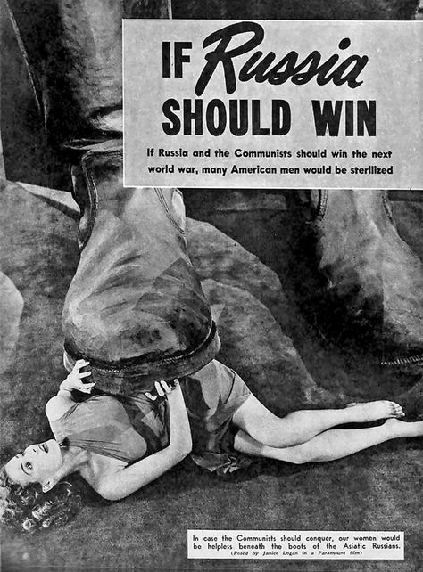 American, 1953. If Russia should win. Anti Communism, Communist Propaganda, Red Scare, Propaganda Art, Horror Movie Posters, Propaganda Posters, Photo Vintage, World History, Vintage Ads