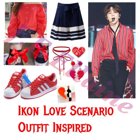 Ikon outfit Love scenario kpop fashion cute summer fall outfit Ikon Outfits, Love Scenario, Party Style Outfit, Summer Autumn Outfit, Korean Fashion Work, Korean Fashion Chic, Korean Fashion Fall, Fall Outfits Korean, Korean Fashion Winter