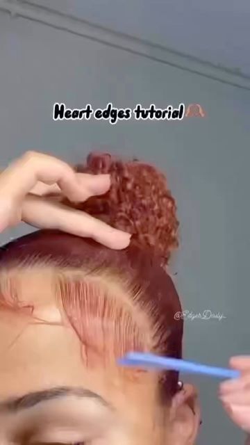 Heart Edges, Hairstyles Blowout, Edges Tutorial, Hair Codes, Mixed Curly Hair, Instagram Heart, Curly Hair Videos, Quick Natural Hair Styles, Hairstyles 2024