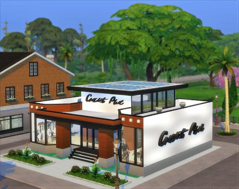 Loja Black Diamond Elegance - loja The Sims 4 Sims 4 Retail Store Interior, Sims Shop Ideas, Sims 4 Shop Ideas, Sims 4 Shop, Sims 4 Bar, Pasta Tray, Sims 4 Restaurant, Lotes The Sims 4, Arcade Bar