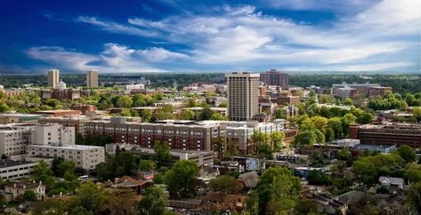 How big was campus when the unvserity was just founded? How many people are on campus on any given day? Do non student and faculty ever come onto campus? Are the Kirwin towers being demolished? The University of Kentucky was founded in 1865. University Of Kentucky Campus, University Of Kentucky Dorm, Walk Up Apartment, Kentucky Basketball, American Government, Lexington Kentucky, Best University, American Universities, University Of Kentucky