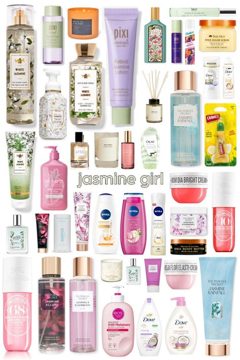 Jasmine Scent Combo, Perfume With Jasmine, Jasmine Scented Shower Routine, Jasmine Shower Routine, Jasmine Scented Products, How To Smell Like Jasmine Flowers, How To Smell Like Gardenia, Best Jasmine Perfume, Jasmine Perfume For Women