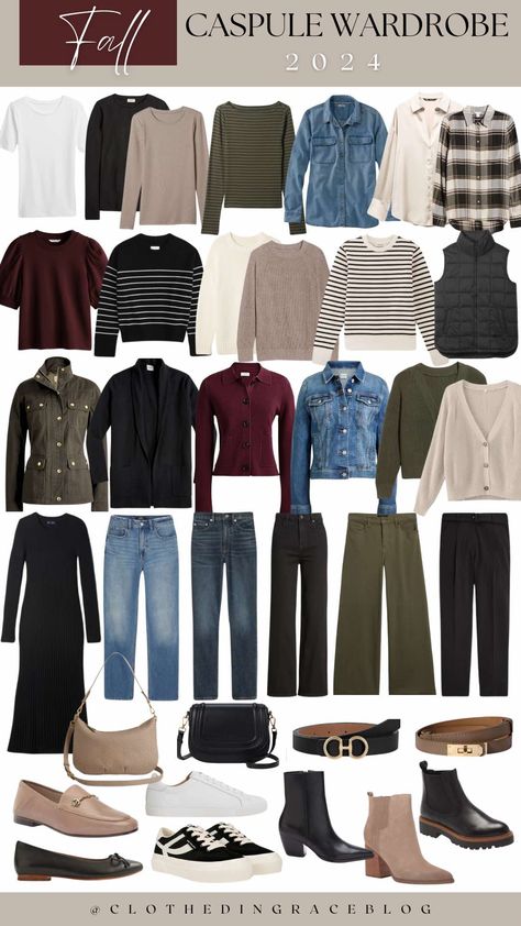 Fall Outfit Collage, 2024 Fall Capsule Wardrobe, Fall Capsule Wardrobe 2024, Navy Capsule Wardrobe, Weather Clothes, Capsule Wardrobe Casual, Capsule Wardrobe Women, Fashion Capsule Wardrobe, Trendy Outfits Winter