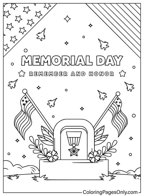 Drawing Memorial Day Memorial Day Drawings, Memorial Day Activities, Memorial Day Coloring Pages, Earth Day Coloring Pages, Unit Studies Homeschool, Holiday Worksheets, Disney Cartoon Characters, Unit Studies, World Environment Day