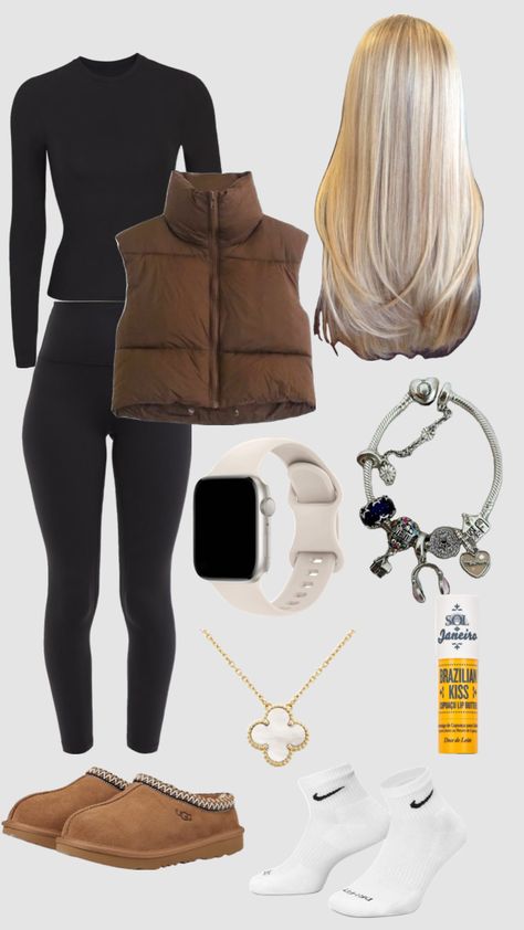 Fall day outfit! 🤎 #like #likeitupp #likeitup4more #gold&silver #brown #vest Mystic Falls Outfit Ideas, Fall Outfit With Vest, Veterans Day Outfit, Outfits With Brown Vest, Cute Friendsgiving Outfit, Fall Sandals Outfits, What To Wear For Thanksgiving Dinner, Dc Outfits Washington Fall, Cute Bonfire Outfits