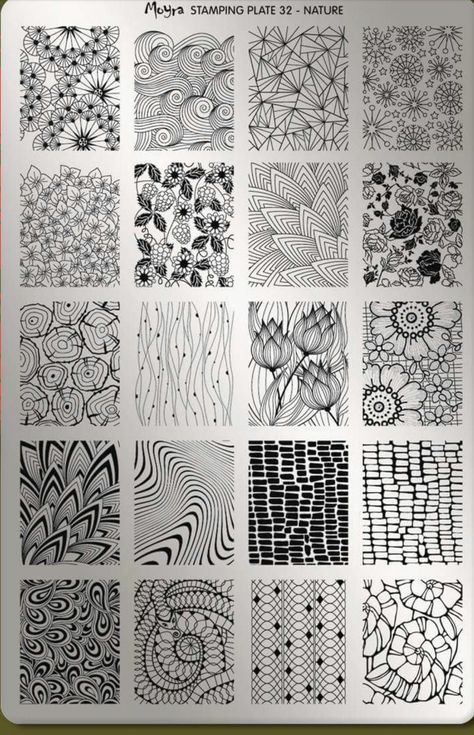 Moyra 32 Nature Modele Zentangle, Doodle Zen, Zentangle Kunst, Art Du Croquis, Arte Doodle, Zen Doodle Patterns, Zentangle Artwork, Siluete Umane, Zen Doodle Art