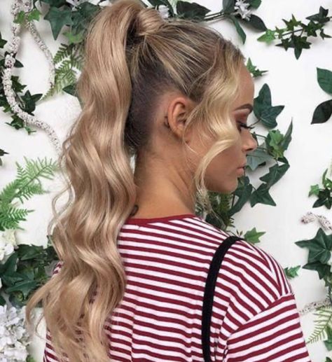 Pony Hairstyles, Formal Hairstyles For Long Hair, High Pony, High Ponytail Hairstyles, 70s Hair, Ball Hairstyles, Clip In Ponytail, Ponytail Hair Extensions, Festival Style