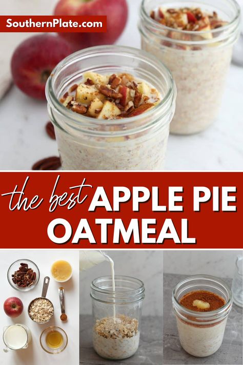 Overnight Oatmeal In A Jar, Easy Overnight Oatmeal, Refrigerator Oatmeal, Overnight Oats In A Jar, Overnight Oatmeal Recipes, Oat Recipes Healthy, Overnight Oats Recipe Healthy, Overnight Oats Healthy, Overnight Oatmeal