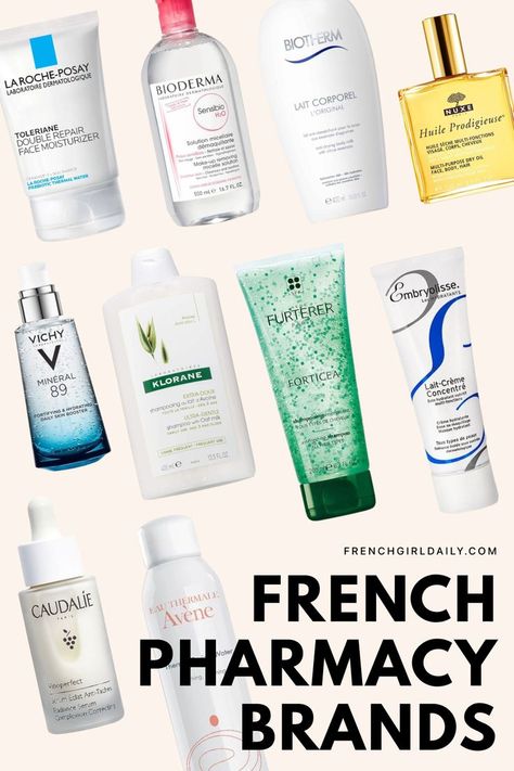 It’s no secret that Parisians turn to French pharmacy brands for their everyday skincare concerns. France has an established reputation as a country with some of the best scientific research labs and there are several companies that have produced some amazing beauty products! Keep reading to learn about the best French pharmacy brands to buy from on your next visit to Paris! Farmacy Skincare, European Life, Scientific Inquiry, Rome Summer, Tips For Healthy Skin, French Beauty Secrets, French Pharmacy, French Skincare, Everyday Skincare