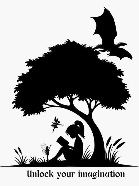 Book Silhouette Image, Book Silhouette, Forest Silhouette, Book Pictures, Haridwar, Silhouette Images, Children Playing, Plastic Stickers, Reading A Book