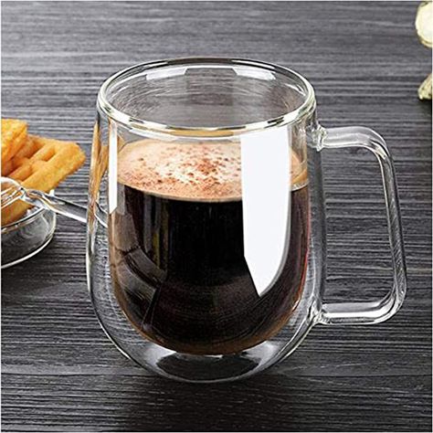 Best glass coffee mugs Healthy Coffee, Double Wall Glass, Glass Coffee Cups, Long Drink, Double Glass, Coffee Cup Set, Glass Coffee Mugs, Heat Resistant Glass, Glass Mug