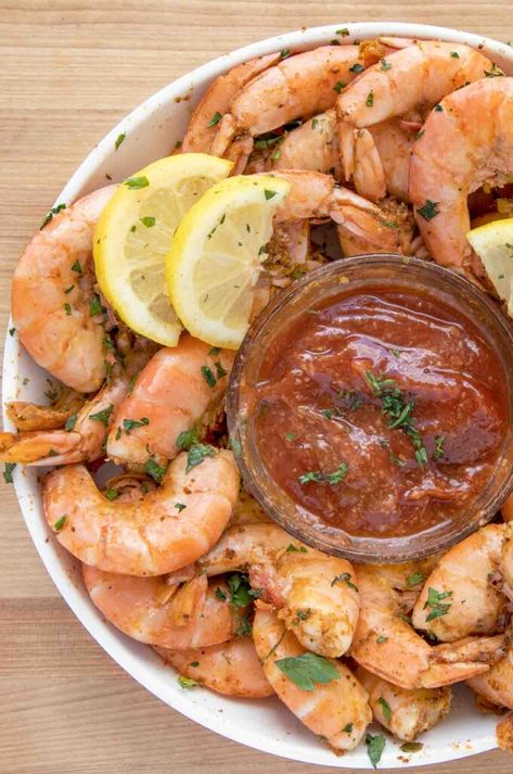 Peeled Shrimp Recipes, Peel And Eat Shrimp, Tom Cake, Brioche Dough, Shrimp Etouffee, Cocktail Sauce Recipe, How To Peel Shrimp, Caramel Rolls, Chicken Gumbo