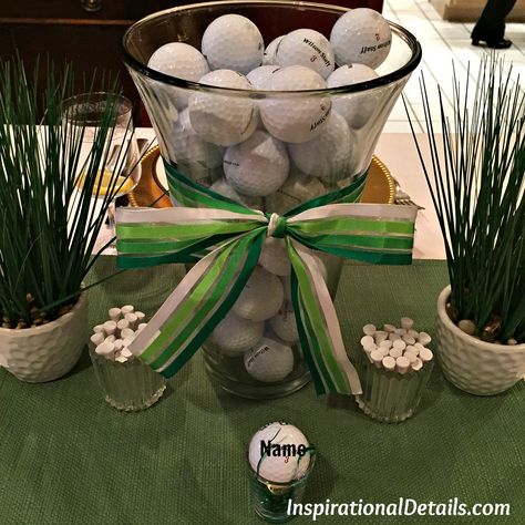 Decorative Jars Fillers, Golf Centerpieces, Golf First Birthday, Jar Fillers, Golf Theme Party, Golf Party Decorations, Golf Birthday Party, Golf Decor, Golf Party