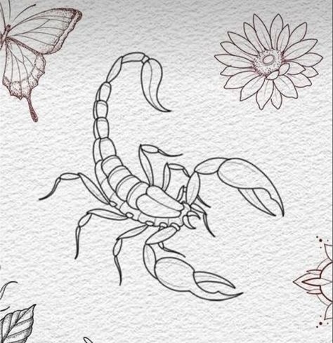 Scorpio Hip Tattoo, Fine Line Scorpion Tattoo, Ink Tattoo Ideas, Arm Tattoos Drawing, Inspo Tattoo, Tattoos Drawing, Scorpion Tattoo, Writing Tattoos, Tattoo Desings