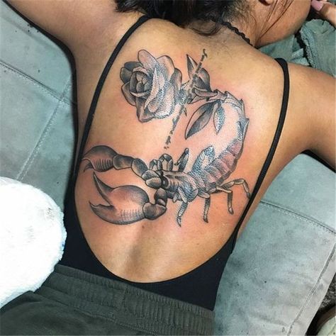 Scorpio Zodiac Tattoos, Scorpio Tattoo, Ribbon Tattoos, Scorpion Tattoo, Inspiration Tattoos, Tattoos For Black Skin, Dope Tattoos For Women, Stylist Tattoos, Cute Tattoos For Women