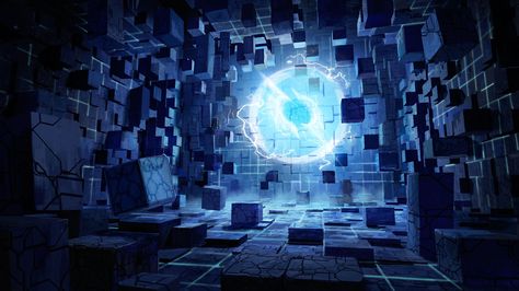 ArtStation - Cube Room, Jong-min Ahn Cube World, Medieval House, 70s Sci Fi Art, 3d Figures, Tech Art, Motion Graphics Design, Futuristic Art, Fantasy Places, Futuristic City