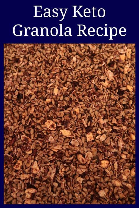 Keto Granola Recipe – The Best Easy Homemade Low Carb Chocolate Granola Cereal Clusters with the video – quick make ahead keto breakfast without eggs. Keto Granola Recipe, Budget Breakfast, Low Carb Cereal, Easy Granola Recipe, Low Carb Granola, Chocolate Cereal, Low Carb High Protein, Keto Granola, Chocolate Breakfast