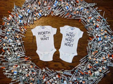 Surrogacy Announcement, Ivf Announcement, Ivf Twins, Ivf Pregnancy Announcement, Twin Baby Announcements, Twin Baby Shower Gifts, Twin Pregnancy Announcement, Twin Onesies, Twin Baby Gifts