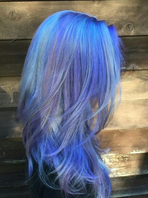 Pastel Blue Hair Color, Blue Hair Color Ideas, Blue Hair Color, Pastel Blue Hair, Rainbow Hair Color, Dyed Hair Inspiration, Temporary Hair Color, Bright Hair, Hair Color Blue