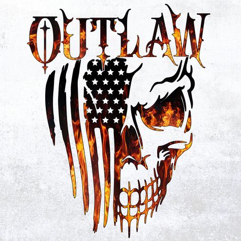 OUTLAW SKULL AMERICAN FLAG DISTRESSED FIRE CAMO LIMITED FAMILY OWNED BUSINESS  The decal is die cut with no background meaning the background will be what ever color the decal is placed on. The decal is cut from premium outdoor vinyl and has an outdoor life expectancy of 5 to 7 years. The indoor life expectancy will last indefinitely as long as you take care of it.  NOTE: THIS DECAL IS VERY DARK IN COLOR AND MAY NOT CONTRAST WELL ON DARK SURFACES Description of Decal ◈ This decal is made with pe Laser Drawing, Pirate Skull Tattoos, Skull American Flag, Poseidon Trident, Airborne Army, Badass Skulls, Patriotic Tattoos, Skull Flag, American Flag Decal