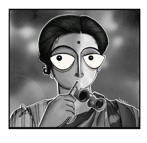 #art #illustration#woman #womanpainting #charulata #character Charulata Poster, Indian Illustration Character, Bengali Illustration, Women Reference, Cartoon Doodles, Bookmark Design, Drawing Scenery, Illustration Woman, Abstract Pencil Drawings